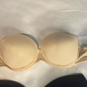 PINK Victoria's Secret Cream Strapless Bra
